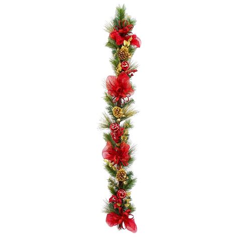 6 ft Netted Christmas Ribbon Garland | At Home