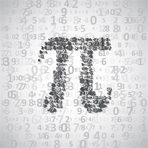 The Mathematical Constant Pi Stock Vector - Illustration of ...