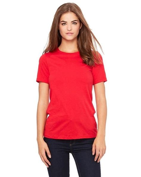 Red Cotton Plain T-Shirt for Women - Online Shopping in Pakistan