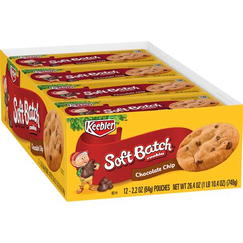 Keebler Soft Batch Chocolate Chip Cookies 2.2 oz 12 ct - Walmart.com