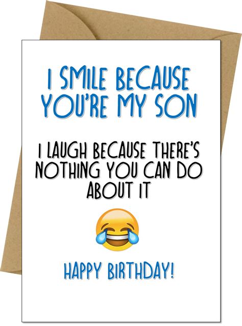 Funny Happy Birthday Card For Son Perfect For 30th 40th 50th | Etsy