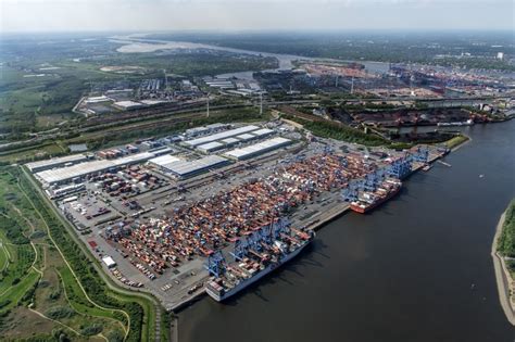 Luftbild Hamburg - Containerterminal HHLA Container Terminal ...