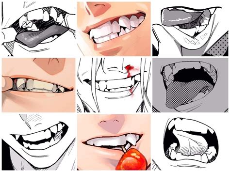 Sharp Teeth Smile Drawing