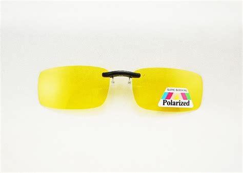 Yellow Lenses Polarized Clip On Night Vision Driving Glasses Medium ...