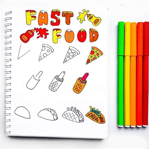 Easy Things To Draw Food