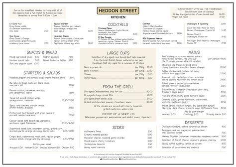 Menus - Heddon Street Kitchen | Gordon Ramsay Restaurants