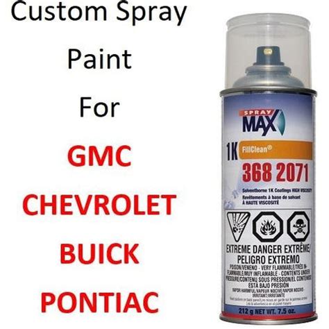 Custom Automotive Touch Up Spray Paint For CHEVY/GMC/ Cars ...