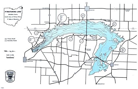 Pymatuning Lake Map from gofishohio.com - Your Premier Ohio Fishing Site!