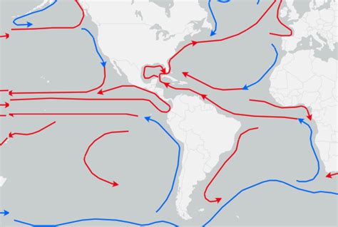 Ocean Currents Map For Kids