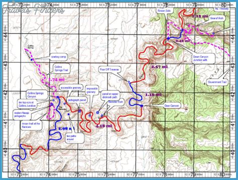 Bisti Badlands Hiking Map - TravelsFinders.Com