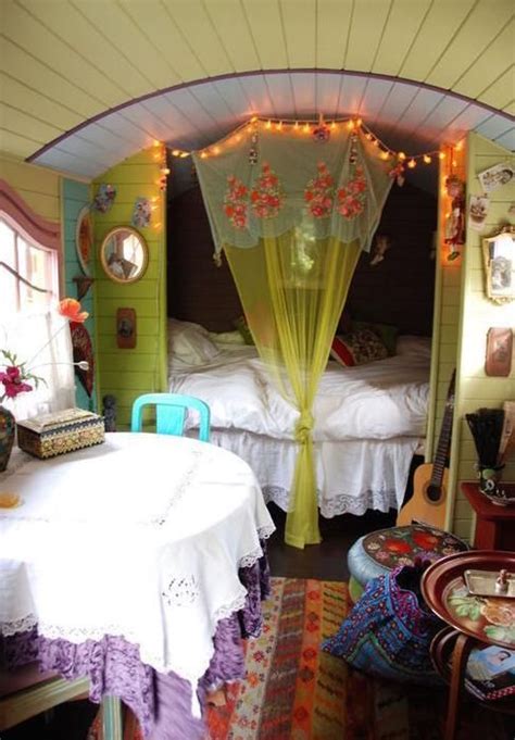 Romantic Boho Bedroom: The interior of my camper bus is going to look ...