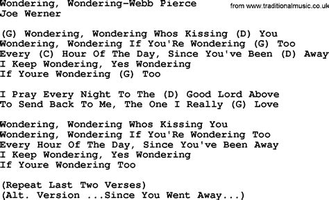 Wondering Lyrics