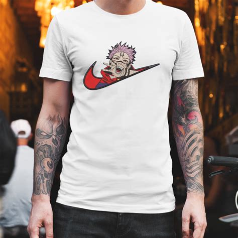 Nike Logo X Sukuna Mode Yuji Itadori From Jujutsu Kaisen Anime Shirt ...