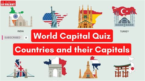 World Capital Quiz – Countries and their Capitals - YouTube