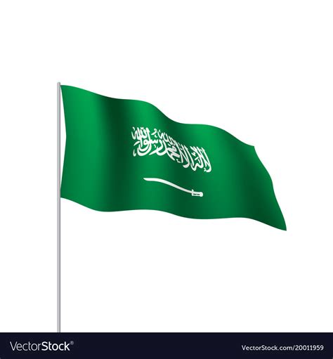 Saudi arabia flag Royalty Free Vector Image - VectorStock