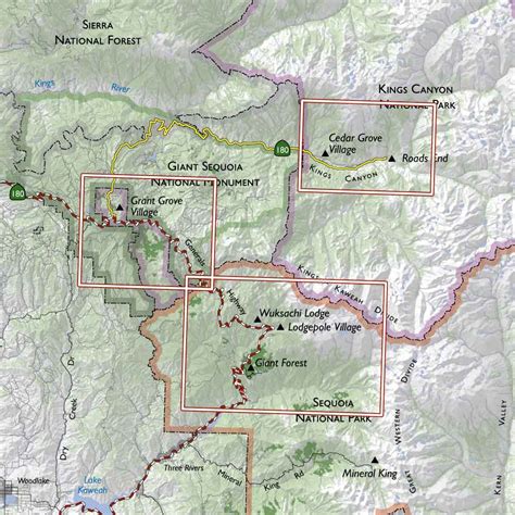 Map Of Sequoia National Park - Maping Resources