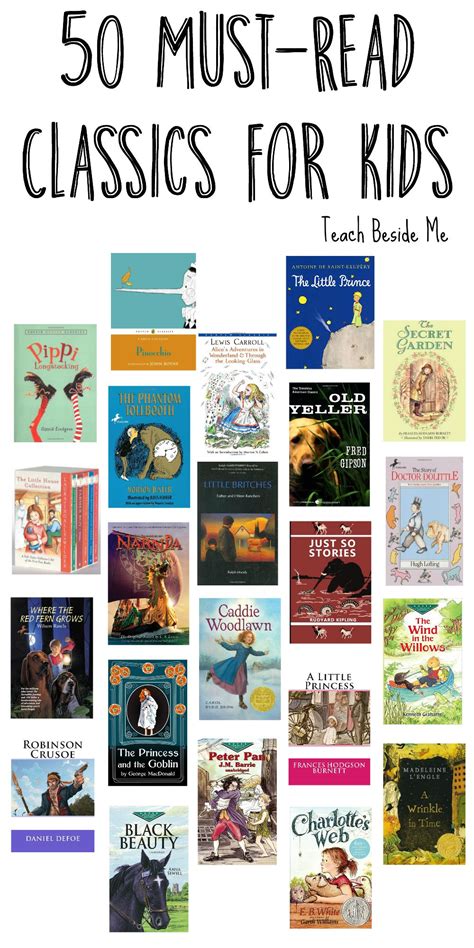 50 Must Read Classic Books for Kids - Teach Beside Me