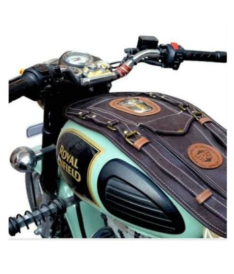 Buy PURE BIKING Petrol Tank Cover Black Strap for Royal Enfield Classic ...