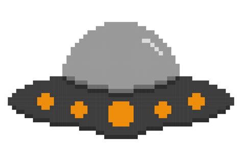 Pixel art UFO 13743958 PNG