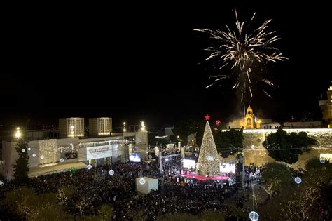 Thousands gather in Bethlehem for Christmas tree lighting | The Times ...