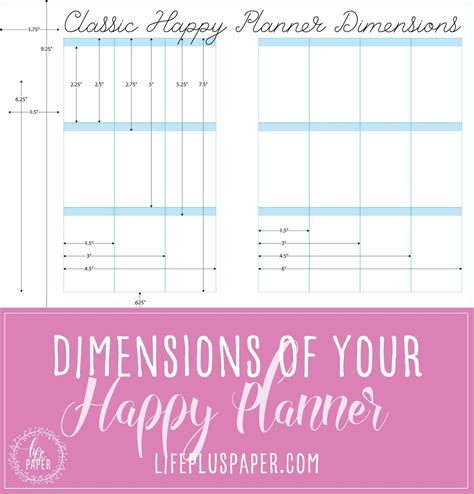 Happy Planner Template Unique Happy Planner Dimensions Layout ...