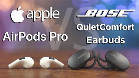 Apple AirPods Pro vs Bose QuietComfort Earbuds | Which is better? - YouTube