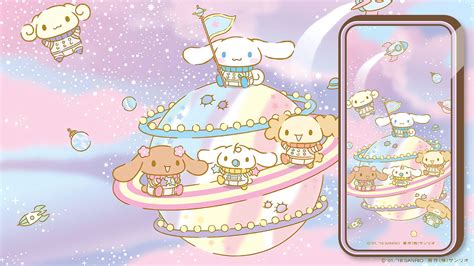 Cute Cinnamoroll Pastel Space Wallpaper For Desktop & Mobile - Kawaii Hoshi