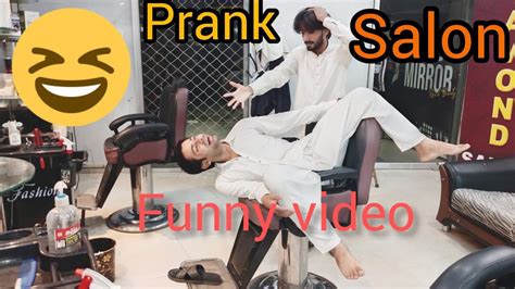 Salon prank funny video#prank #funnyvideo - YouTube