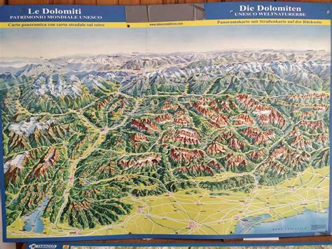 Dolomites Tourist Map