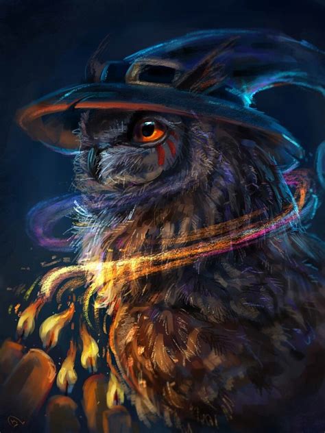 Pin by Olga Gaca on Fan fiction | Owl artwork, Mythical creatures art ...