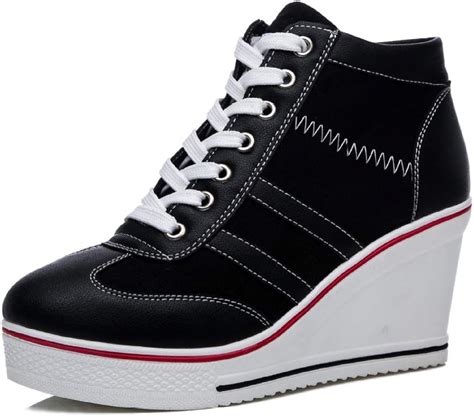 Amazon.com | Women's Wedge Sneakers Platform Wedge High Heel Sneakers ...