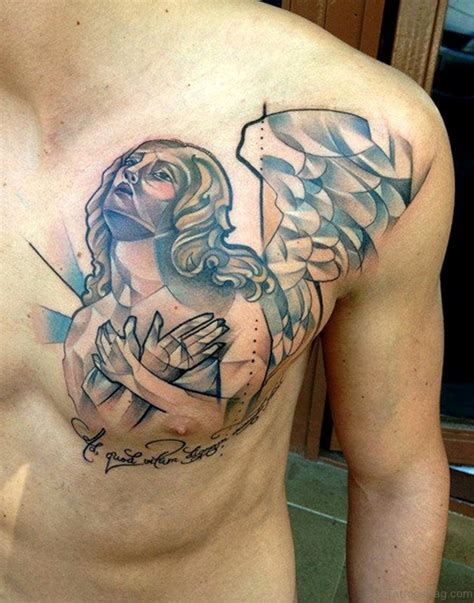 86 Graceful Angel Tattoos For Chest - Tattoo Designs – TattoosBag.com