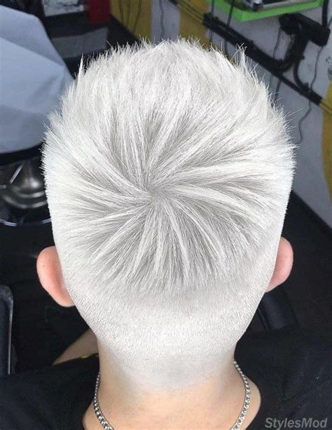 Superior Look of Pure White Men’s Hair Colors for 2019 | Men hair color ...