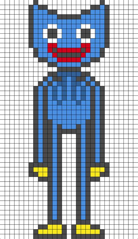 Huggy Wuggy Perler Bead Pattern | Bead Sprites | Characters Fuse Bead ...