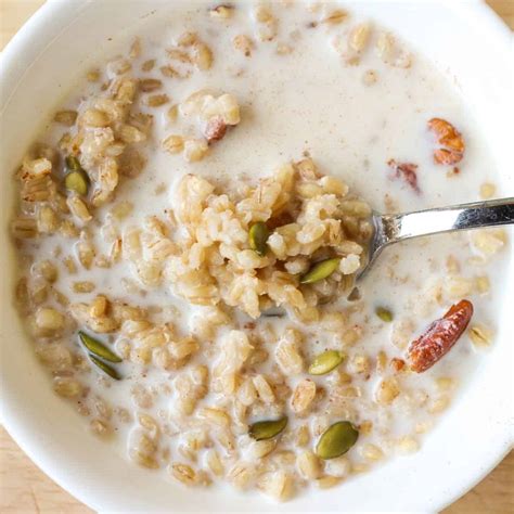 Barley Breakfast Porridge - Savas Kitchen