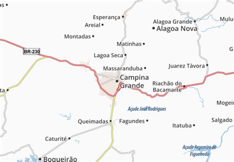 MICHELIN Campina Grande map - ViaMichelin