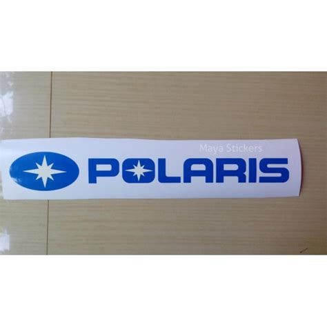 Polaris logo decal buy online India - Pair of 2 logo stickers