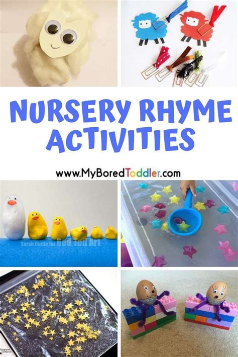 Nursery Rhyme Themed Activities for Toddlers | Nursery rhyme crafts ...