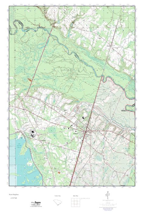 MyTopo Saint Stephen, South Carolina USGS Quad Topo Map