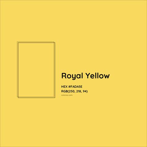 Royal Yellow Complementary or Opposite Color Name and Code (#FADA5E ...