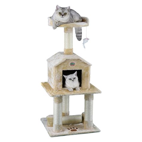 Go Pet Club Cat Tree - Beige - 45 in. - Walmart.com - Walmart.com