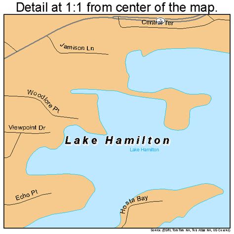 Lake Hamilton Arkansas Street Map 0537930