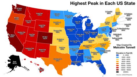 United States Elevation - Vivid Maps