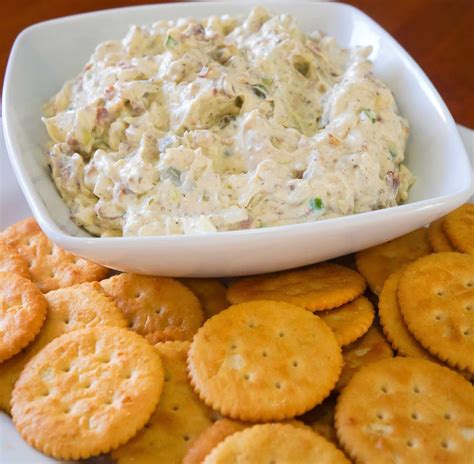 Bacon Onion Cream Cheese Dip for Crackers | Cream cheese recipes dip ...