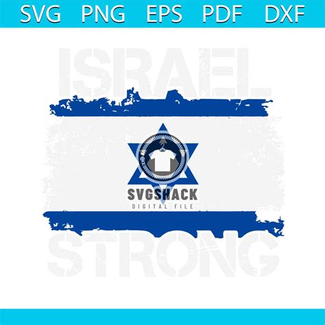 Israel Strong Pray For Israel Flag SVG Graphic Design File - Inspire Uplift