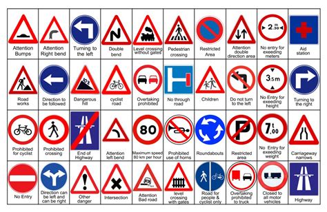 Traffic Symbol Signs And Road Safety Signs | Engineering Discoveries