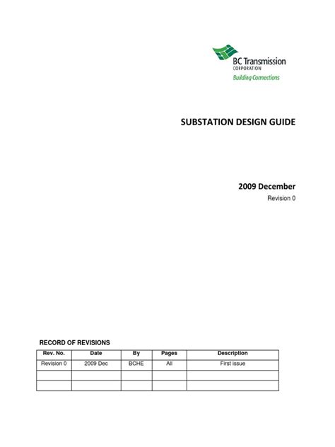 Substation-Design-Guide R0 Signed | PDF | Electrical Substation ...