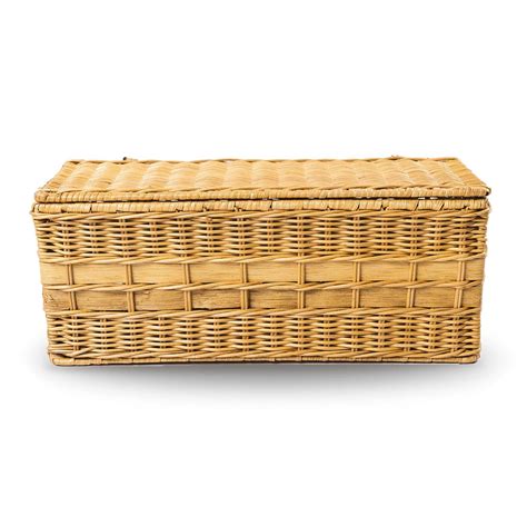 Lidded Wicker Box | Bathroom Storage Basket | The Basket Lady