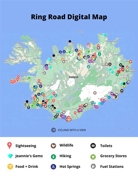 iceland ring road map