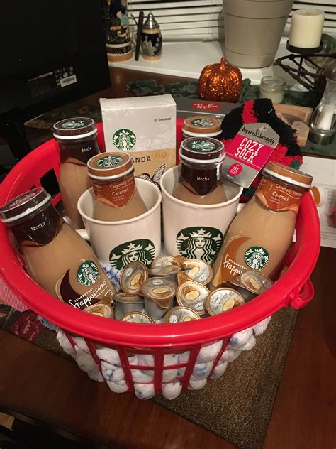 Starbucks gift basket | Starbucks gift baskets, Coffee gift basket ...